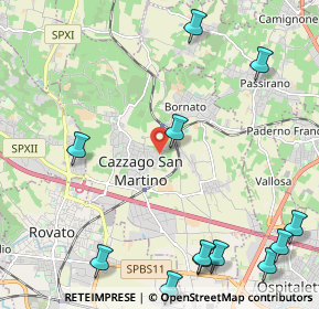 Mappa Via della Pace, 25046 Cazzago San Martino BS, Italia (3.02333)