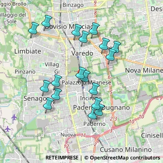 Mappa Via Gabrio Casati, 20037 Paderno Dugnano MI, Italia (1.91444)