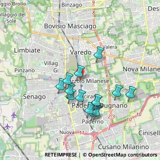 Mappa Via Gabrio Casati, 20037 Paderno Dugnano MI, Italia (1.64286)