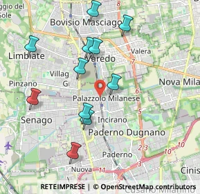 Mappa Via Gabrio Casati, 20037 Paderno Dugnano MI, Italia (1.94455)
