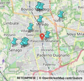 Mappa Via Gabrio Casati, 20037 Paderno Dugnano MI, Italia (2.01455)