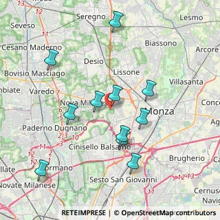 Mappa Via 20835, 20835 Muggiò MB, Italia (3.79818)