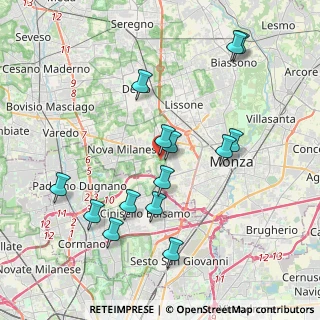 Mappa Via 20835, 20835 Muggiò MB, Italia (3.99643)