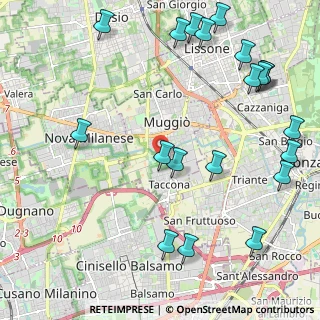 Mappa Via 20835, 20835 Muggiò MB, Italia (2.8045)