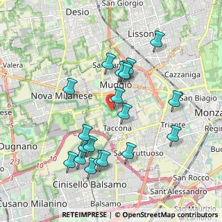Mappa Via 20835, 20835 Muggiò MB, Italia (1.888)