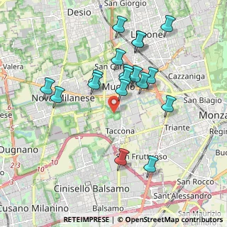 Mappa Via 20835, 20835 Muggiò MB, Italia (1.84111)