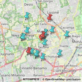 Mappa Via 20835, 20835 Muggiò MB, Italia (1.5565)