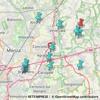 Mappa Via Fratelli Kennedy, 20864 Agrate Brianza MB, Italia (4.66077)