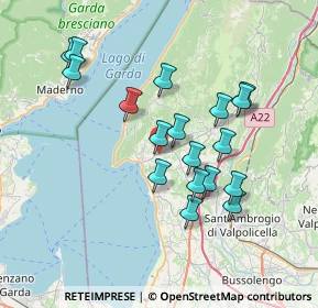 Mappa Via Salita degli Olivi, 37010 Costermano VR, Italia (6.68778)