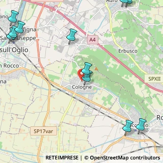 Mappa Via Martinelli, 25033 Cologne BS, Italia (3.31545)