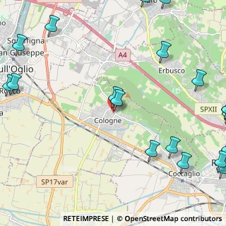Mappa Via Tese, 25033 Cologne BS, Italia (3.521)