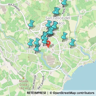 Mappa Via Guglielmo Marconi, 25010 San Felice del Benaco BS, Italia (0.3835)