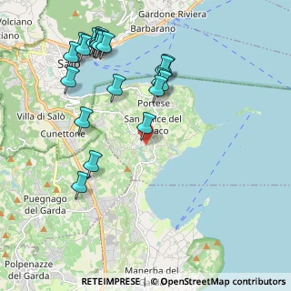 Mappa Via Guglielmo Marconi, 25010 San Felice del Benaco BS, Italia (2.312)
