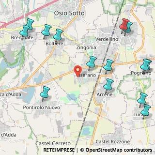 Mappa Via M. L. King, 24040 Ciserano BG, Italia (2.93571)