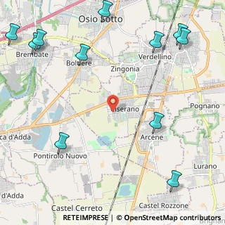 Mappa Via M. L. King, 24040 Ciserano BG, Italia (3.24091)