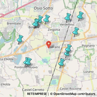 Mappa Via M. L. King, 24040 Ciserano BG, Italia (2.36385)