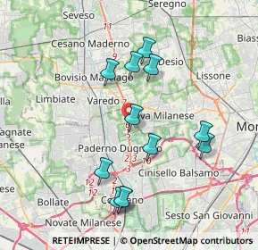 Mappa SP 35 Milano Meda, 20037 Paderno Dugnano MI (3.69667)