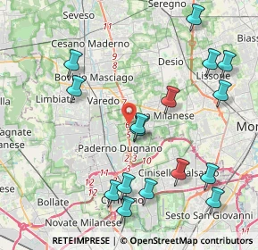 Mappa SP 35 Milano Meda, 20037 Paderno Dugnano MI (4.69563)