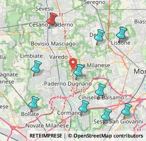 Mappa SP 35 Milano Meda, 20037 Paderno Dugnano MI (4.98636)