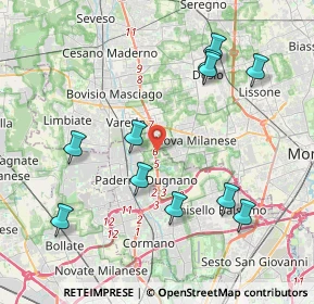 Mappa SP 35 Milano Meda, 20037 Paderno Dugnano MI (4.28909)