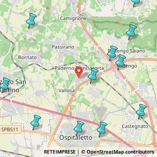 Mappa Via Kennedy, 25050 Paderno Franciacorta BS, Italia (3.23)