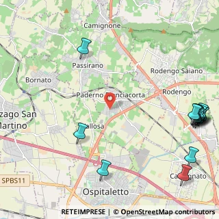Mappa Via Kennedy, 25050 Paderno Franciacorta BS, Italia (3.25533)