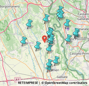 Mappa Via Alzate, 28047 Oleggio NO, Italia (6.8145)