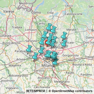 Mappa Via Alcide De Gasperi, 20054 Nova Milanese MB, Italia (8.98895)