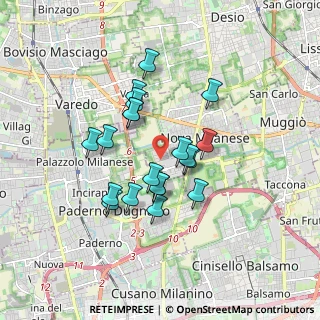 Mappa Via Alcide De Gasperi, 20054 Nova Milanese MB, Italia (1.424)