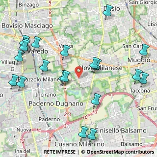 Mappa Via Alcide De Gasperi, 20054 Nova Milanese MB, Italia (2.646)