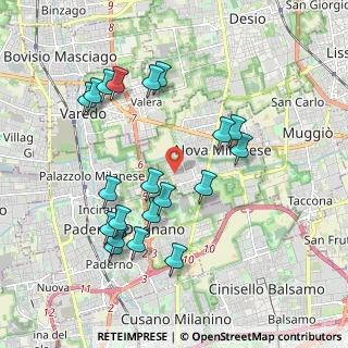 Mappa Via Alcide De Gasperi, 20054 Nova Milanese MB, Italia (1.982)