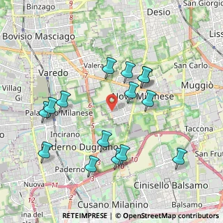 Mappa Via Alcide De Gasperi, 20054 Nova Milanese MB, Italia (1.988)