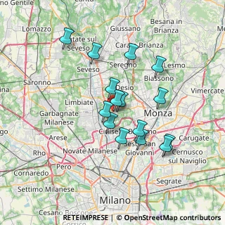 Mappa Via Alcide De Gasperi, 20054 Nova Milanese MB, Italia (6.01)
