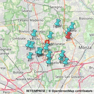 Mappa Via Alcide De Gasperi, 20054 Nova Milanese MB, Italia (3.23111)