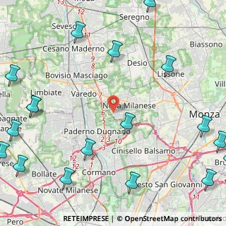 Mappa Via Alcide De Gasperi, 20054 Nova Milanese MB, Italia (7.062)
