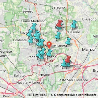 Mappa Via Alcide De Gasperi, 20054 Nova Milanese MB, Italia (3.257)