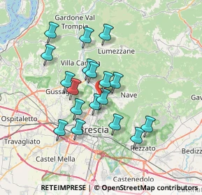 Mappa Villaggio Prealpino Traversa Decima, 25136 Brescia BS, Italia (6.04889)