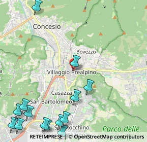 Mappa Villaggio Prealpino Traversa Decima, 25136 Brescia BS, Italia (3.19143)