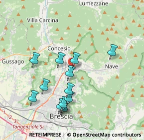 Mappa Villaggio Prealpino Traversa Decima, 25136 Brescia BS, Italia (3.71692)