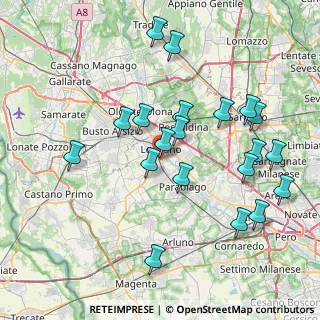 Mappa Via San Michele del Carso, 20025 Legnano MI, Italia (8.0715)