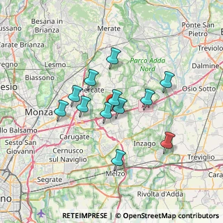 Mappa Via Giuseppe Mazzini, 20873 Cavenago di Brianza MB, Italia (5.63583)