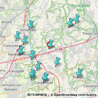 Mappa Via Giuseppe Mazzini, 20873 Cavenago di Brianza MB, Italia (5.02765)