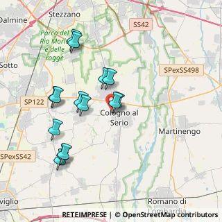 Mappa Via Cristoforo Colombo, 24055 Cologno Al Serio BG, Italia (3.70357)
