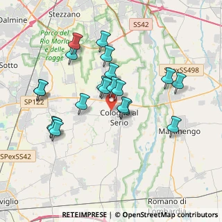 Mappa Via Cristoforo Colombo, 24055 Cologno Al Serio BG, Italia (3.4995)