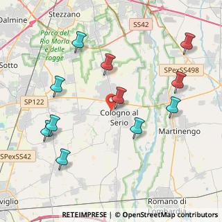 Mappa Via Cristoforo Colombo, 24055 Cologno Al Serio BG, Italia (4.49818)