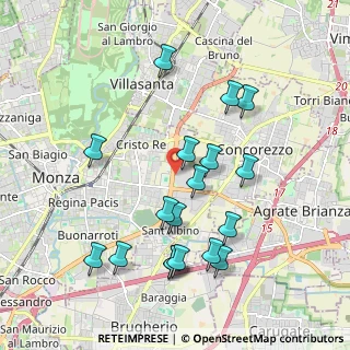 Mappa Viale Gian Battista Stucchi, 20052 Monza MB, Italia (1.99667)