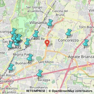 Mappa Viale Gian Battista Stucchi, 20052 Monza MB, Italia (2.736)