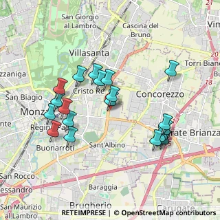 Mappa Viale Gian Battista Stucchi, 20052 Monza MB, Italia (1.8415)