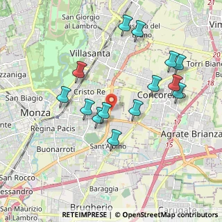 Mappa Viale Gian Battista Stucchi, 20052 Monza MB, Italia (1.89286)
