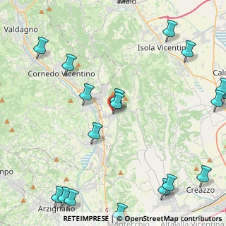 Mappa Via Vicenza, 36070 Castelgomberto VI, Italia (6.4115)
